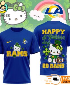 Los Angeles Rams Hello Kitty St Patrick Day Limited Edition T-Shirt