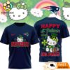 New England Patriots Hello Kitty St Patrick Day Limited Edition T-Shirt