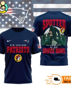 New England Patriots NFL Bigfoot At The Super Bowl 3D T-Shirt