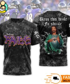 Saint Snoop Dogg Bless This Hizzle Baltimore Ravens T-Shirt