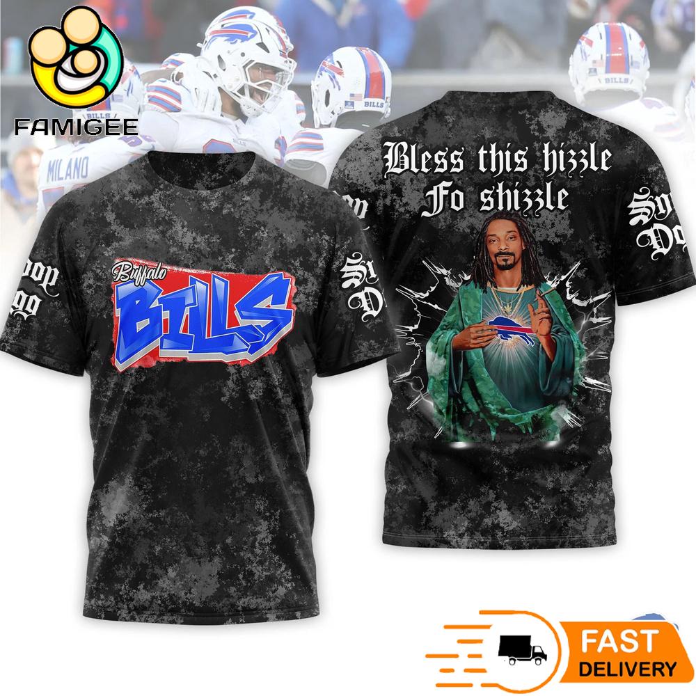 Saint Snoop Dogg Bless This Hizzle Bufffalo Bills T-Shirt 1 Saint Snoop Dogg Bless This Hizzle Bufffalo Bills T-Shirt