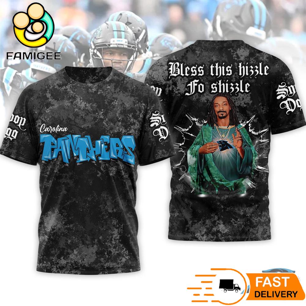 Saint Snoop Dogg Bless This Hizzle Carolina Panthers T-Shirt 1 Saint Snoop Dogg Bless This Hizzle Carolina Panthers T-Shirt