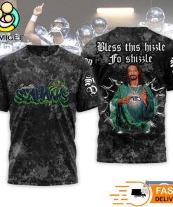 Saint Snoop Dogg Bless This Hizzle Seattle Seahawks T-Shirt