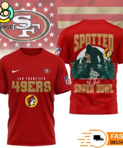 San Francisco 49ers NFL Bigfoot At The Super Bowl 3D T-Shirt