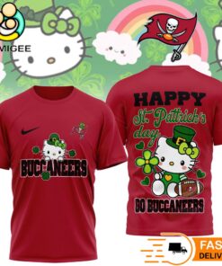 Tampa Bay Buccaneers Hello Kitty St Patrick Day Limited Edition T-Shirt