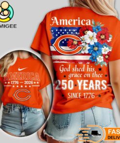 Chicago Bears NFL America The Beautiful 250 Years 3D Shirt