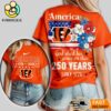 Cincinnati Bengals NFL America The Beautiful 250 Years 3D Shirt