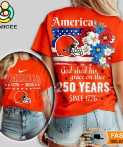 Cleveland Browns NFL America The Beautiful 250 Years 3D Shirt