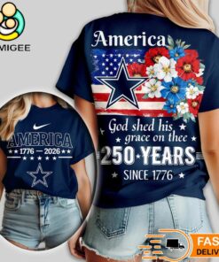 Dallas Cowboys NFL America The Beautiful 250 Years 3D Shirt