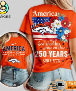 Denver Broncos NFL America The Beautiful 250 Years 3D Shirt