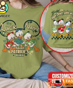 Donald Duck Saint Patrick’s Day Lucky Custom Name Graphic T-Shirt