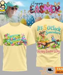 Jimmy Buffett Happy Easter It’s 5 O’Clock Somewhere Graphic T-Shirt