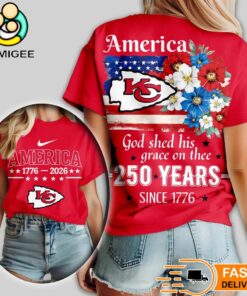 Kansas City Chiefs NFL America The Beautiful 250 Years 3D Shirt