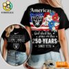 Las Vegas Raiders NFL America The Beautiful 250 Years 3D Shirt