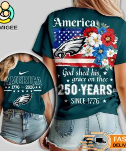 Philadelphia Eagles NFL America The Beautiful 250 Years 3D Shirt