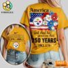 Pittsburgh Steelers NFL America The Beautiful 250 Years 3D Shirt