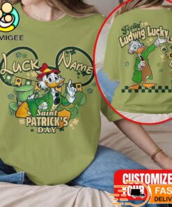 Scrooge McDuck Saint Patrick’s Day Lucky Custom Name Graphic T-Shirt