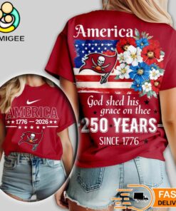 Tampa Bay Buccaneers NFL America The Beautiful 250 Years 3D Shirt