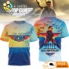 Top Gun Maverick 4th Anniversary Sunset Graphic All Over Print T-Shirt
