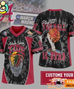 Alabama Crimson Tide March Madness Skeleton Basketball Dunk Jersey Custom Number