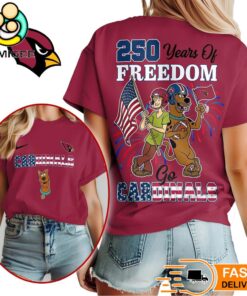 Arizona Cardinals Scooby Doo 250 Years Of Freedom T-Shirt