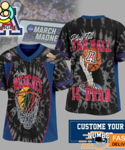 Arizona Wildcats March Madness Skeleton Basketball Dunk Jersey Custom Number