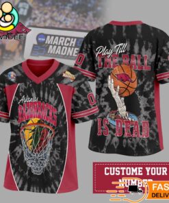 Arkansas Razorbacks March Madness Skeleton Basketball Dunk Jersey Custom Number