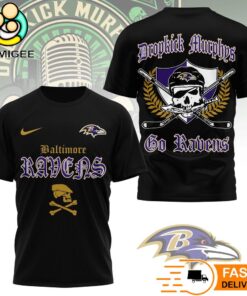 Baltimore Ravens Dropkick Murphys Skull T-Shirt