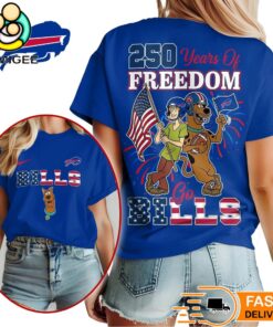 Buffalo Bills Scooby Doo 250 Years Of Freedom T-Shirt