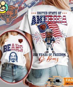 Chicago Bears Snoop Dogg 250th Anniversary Of Freedom Limited Edition T-Shirt