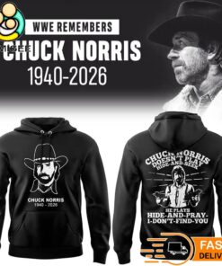 Chuck Norris 1940–2026 We Remember Hoodie Tribute Graphic Memorial Hoodie