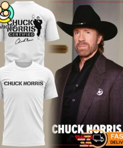Chuck Norris Certified T-Shirt 1940–2026 Tribute Memorial Graphic Tee
