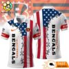 Cincinnati Bengals Independence Day American Flag Polo Shirt