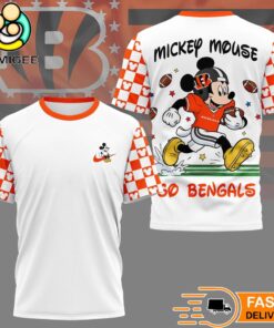 Cincinnati Bengals Mickey Mouse Football Celebrating 2026 T-Shirt