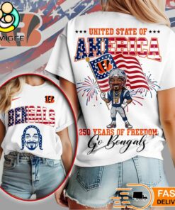 Cincinnati Bengals Snoop Dogg 250th Anniversary Of Freedom Limited Edition T-Shirt