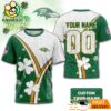 Custom Baltimore Ravens Lucky Clover Green T-Shirt