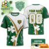 Custom Chicago Bears Lucky Clover Green T-Shirt