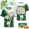 Custom Kansas City Chiefs Lucky Clover Green T-Shirt