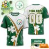 Custom Pittsburgh Steelers Lucky Clover Green T-Shirt