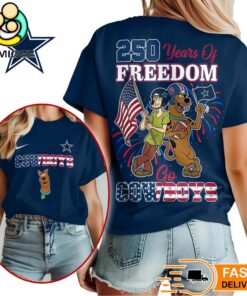 Dallas Cowboys Scooby Doo 250 Years Of Freedom T-Shirt