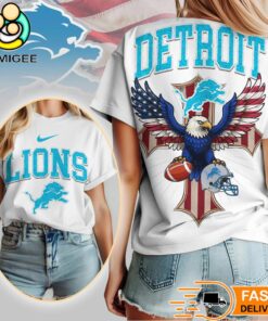 Detroit Lions Christian American Pride T-Shirt