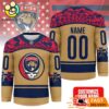 Florida Panthers Grateful Dead Night Custom Name And Number Hockey Jersey