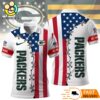 Green Bay Packers Independence Day American Flag Polo Shirt