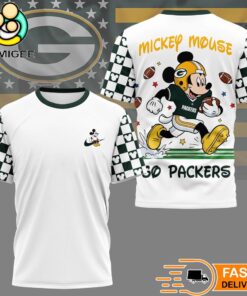 Green Bay Packers Mickey Mouse Football Celebrating 2026 T-Shirt