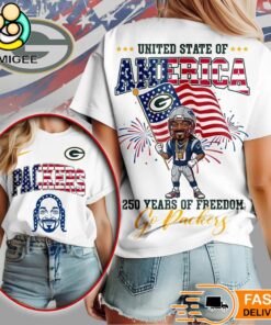 Green Bay Packers Snoop Dogg 250th Anniversary Of Freedom Limited Edition T-Shirt