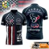 Houston Texans 250 Years Of Freedom USA Vintage Custom Name Polo Shirt