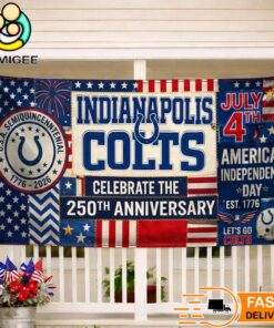 Indianapolis Colts Celebrate The 250Th Anniversary America Decoration Banner