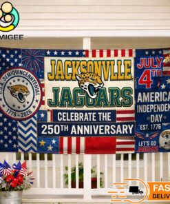 Jacksonville Jaguars Celebrate The 250Th Anniversary America Decoration Banner