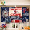 Kansas City Chiefs Celebrate The 250Th Anniversary America Decoration Banner