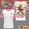 Kansas City Chiefs Mickey Mouse Football Celebrating 2026 T-Shirt